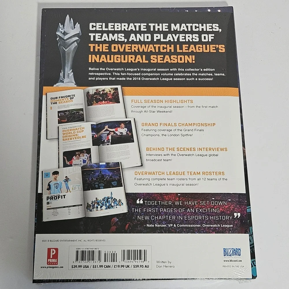 Overwatch League Inaugural Season 2017-2018 Collector Guide Prima Games New